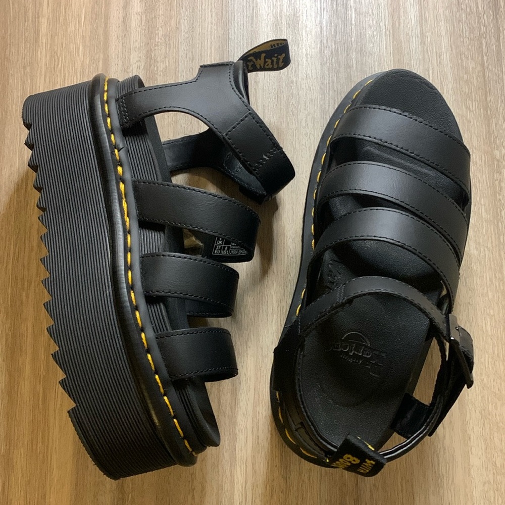 Dr. Martens Blaire Quad Platform Sandals Size US 6 UK 4